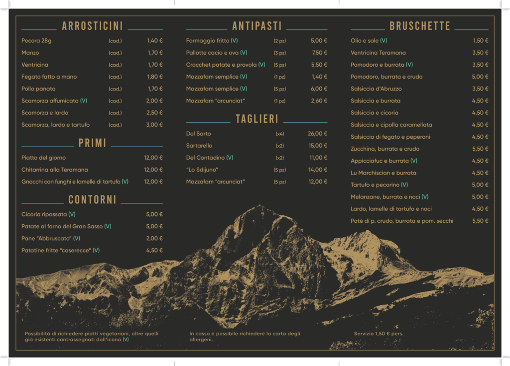 Arros arrosticini abruzzesi ladispoli menu